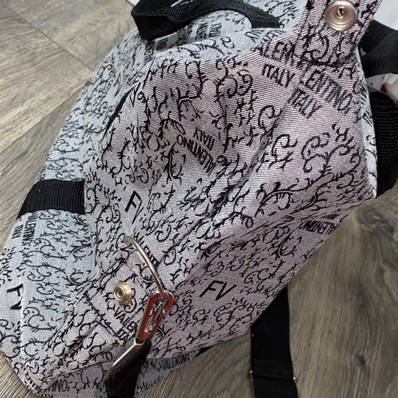 Valentino FV Monogram Gray and Black Duffel Bag - Picture 9 of 13